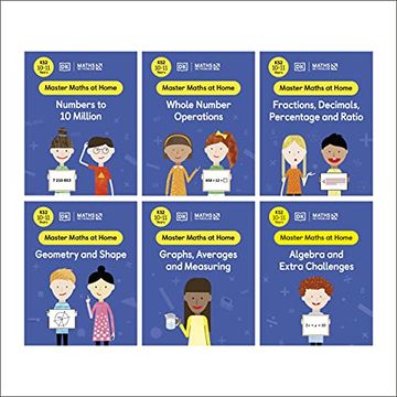 portada Maths ― no Problem! Collection of 6 Workbooks, Ages 10-11 (Key Stage 2) (Master Maths at Home) (en Inglés)