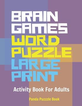portada Brain Games Word Puzzle Large Print: Activity Book For Adults (en Inglés)
