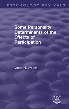 portada Some Personality Determinants of the Effects of Participation (Psychology Revivals) (in English)