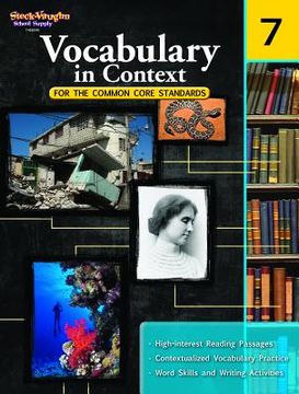 portada vocabulary in context for the common core standards, grade 7 (en Inglés)