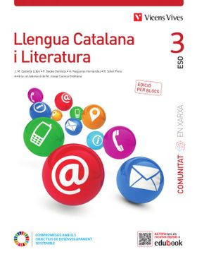 portada Llengua Catalana i Literatura 3º eso Blocs en Xarxa Catalunya 