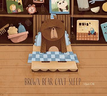 portada Brown Bear Can't Sleep (en Inglés)