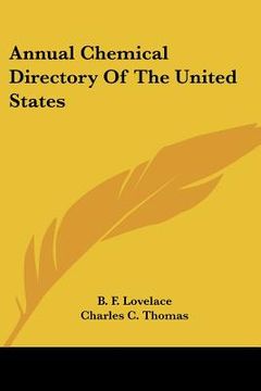 portada annual chemical directory of the united states (in English)
