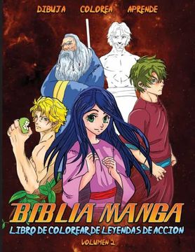 portada Biblia Manga Leyendas de Acción Vol. 2: Libro Para Colorear (2)