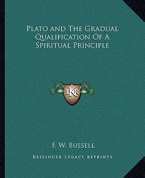 portada plato and the gradual qualification of a spiritual principle