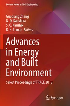 portada Advances in Energy and Built Environment: Select Proceedings of Trace 2018 (en Inglés)