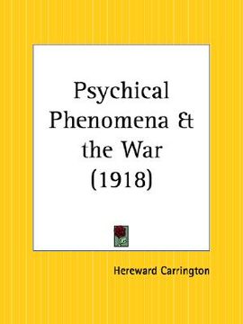 portada psychical phenomena & the war 1918