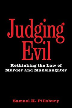 portada Judging Evil: Rethinking the law of Murder and Manslaughter (in English)