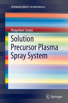 portada Solution Precursor Plasma Spray System (en Inglés)