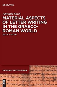 portada Material Aspects of Letter Writing in the Graeco-Roman World (Materiale Textkulturen) (in English)