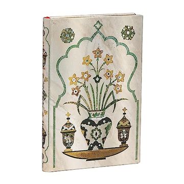 portada Paperblanks | Shah | taj Mahal Flowers | Hardcover | Mini | Unlined | Elastic Band Closure | 176 pg | 85 gsm