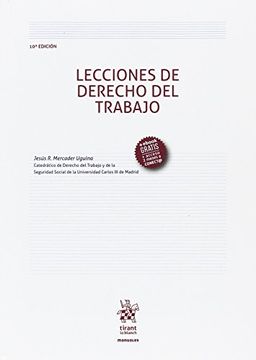 portada Lecciones de Derecho del Trabajo 10ª Ed. 2017 (Manuales de Derecho del Trabajo y Seguridad Social)