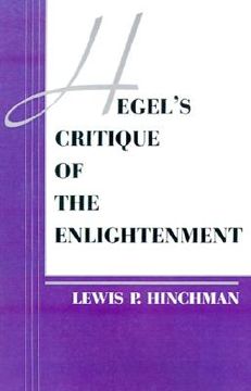portada hegel's critique of the enlightenment (en Inglés)