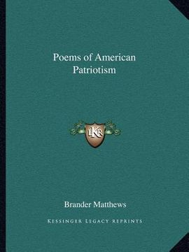 portada poems of american patriotism (en Inglés)
