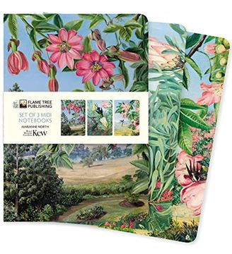 portada Kew Gardens: Marianne North set of 3 Midi Notebooks (Midi Notebook Collections) (in English)