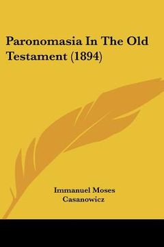 portada paronomasia in the old testament (1894) (in English)