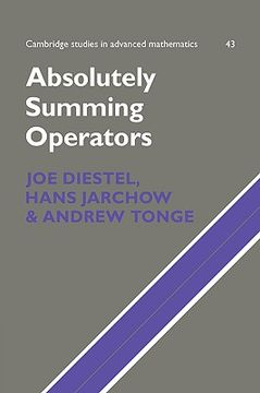 portada Absolutely Summing Operators Hardback (Cambridge Studies in Advanced Mathematics) (en Inglés)