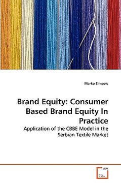 portada brand equity: consumer based brand equity in practice (en Inglés)