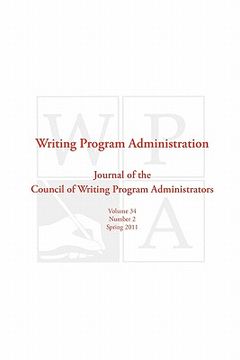 portada wpa: writing program administration 34.2 (in English)