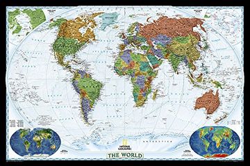 portada El Mundo Decorator (76X117) Pequeño Inglés: Wall Maps World (National Geographic Reference Map) (en Inglés)