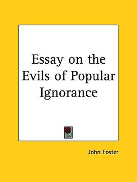 portada essay on the evils of popular ignorance (en Inglés)