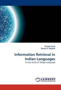 portada information retrieval in indian languages (en Inglés)
