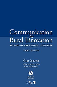 portada communication for rural innovation: rethinking agricultural extension (en Inglés)