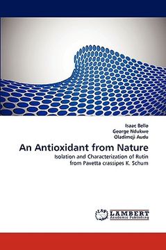 portada an antioxidant from nature (in English)