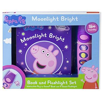 portada Peppa pig - Moonlight Bright Sound Book and Sound Flashlight toy set - pi Kids (en Inglés)