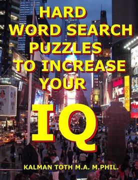 portada Hard Word Search Puzzles To Increase Your IQ (in English)