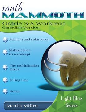 portada Math Mammoth Grade 3-A Worktext, Canadian Version (en Inglés)