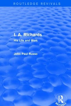 portada I. A. Richards (Routledge Revivals): His Life and Work