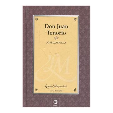 portada Don Juan Tenorio (Letras Mayúsculas) (in Spanish)