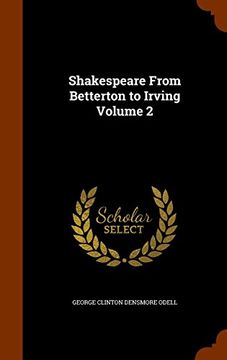 portada Shakespeare From Betterton to Irving Volume 2