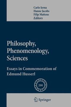 portada philosophy, phenomenology, sciences