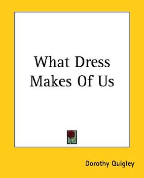 portada what dress makes of us (en Inglés)