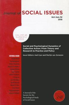 portada Social and Psychological Dynamics of Collective Action: From Theory and Research to Policy and Practice (en Inglés)