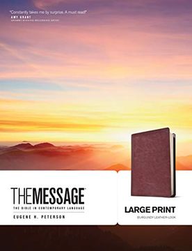 portada The Message,The Bible in Comtemporary Language, Large Print Numbered Edition (in English)