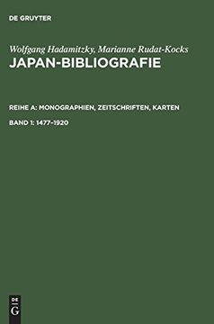 portada Japan-Bibliografie, Band 1, Japan-Bibliografie (1477-1920) (in German)