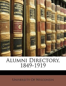 portada alumni directory, 1849-1919 (en Inglés)