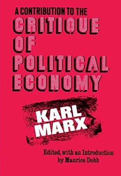 portada Contribution to the Critique of Political Economy