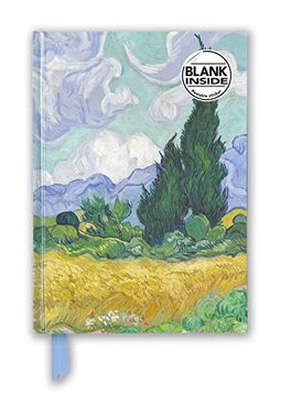 portada Vincent van Gogh: Wheat Field With Cypresses (Foiled Blank Journal) (Flame Tree Blank Nots) (en Inglés)