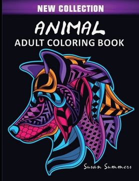portada Animal Adult Coloring Book (en Inglés)
