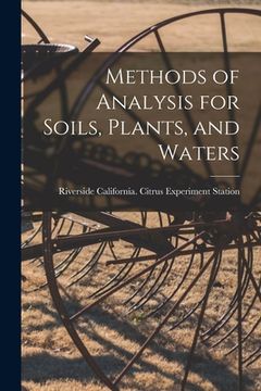 portada Methods of Analysis for Soils, Plants, and Waters (en Inglés)