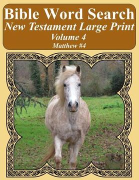 portada Bible Word Search New Testament Large Print Volume 4: Matthew #4 (en Inglés)
