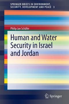 portada human and water security in israel and jordan (en Inglés)