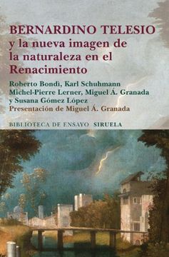 portada Bernardino Telesio y la Nueva Imagen de la Naturaleza en el Renacimiento