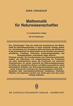 portada Mathematik für Naturwissenschaftler (en Alemán)