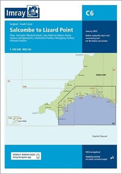 portada Imray Chart c6: Salcombe to Lizard Point (c Charts) (en Inglés)