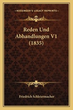 portada Reden Und Abhandlungen V1 (1835) (en Alemán)